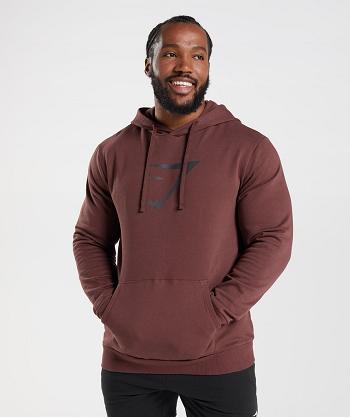Gymshark Sharkhead Infill Hoodie Herr Rosa Bruna | SE 3573BEX